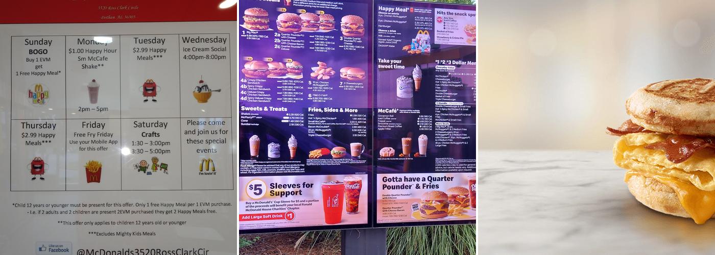 McDonald's Menu