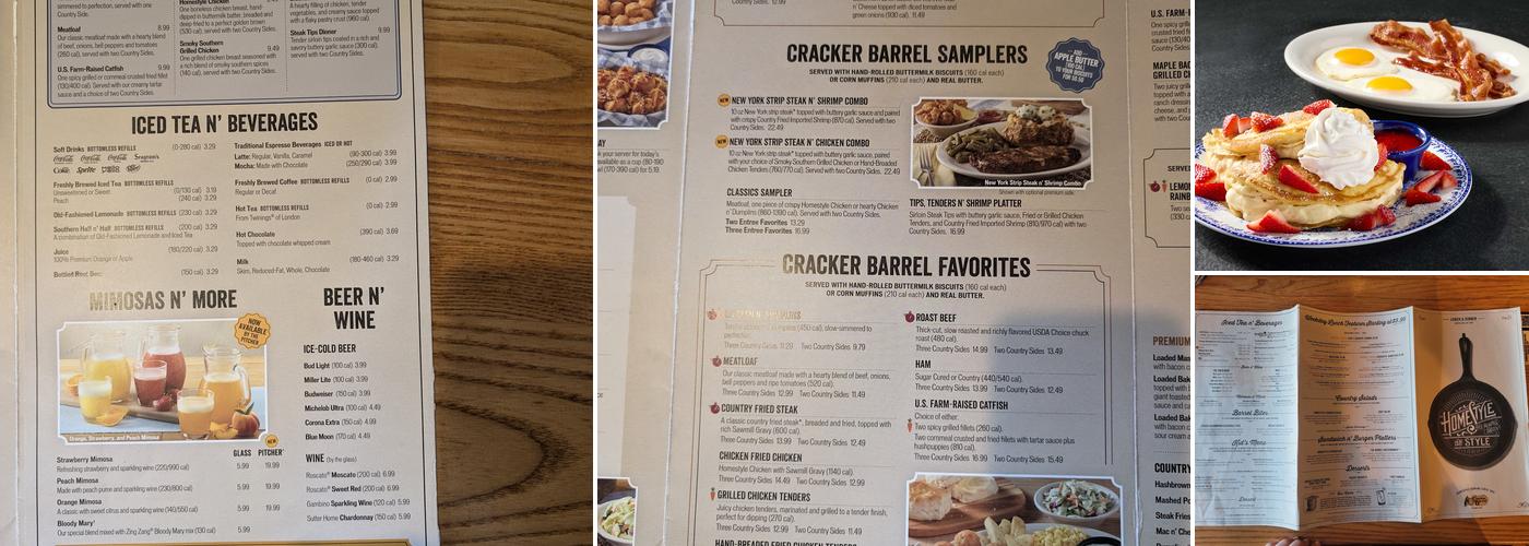 Cracker Barrel Old Country Store Menu