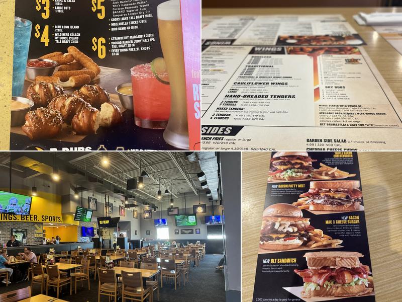 Buffalo Wild Wings Menu
