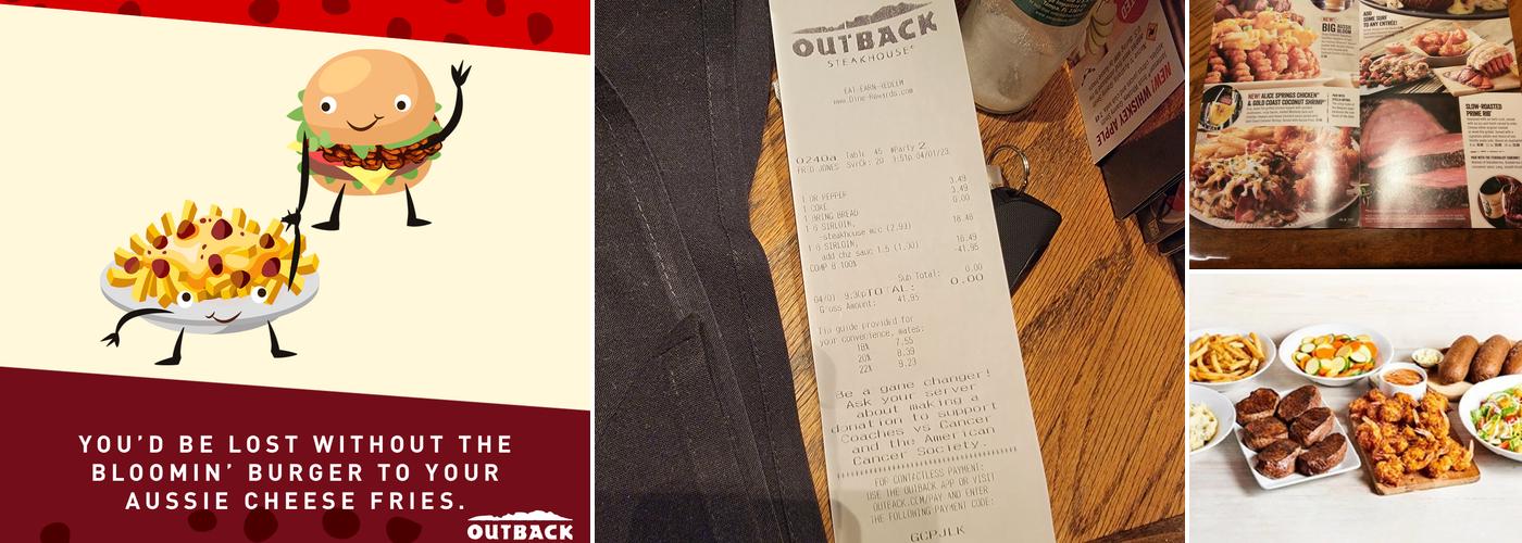Outback Steakhouse Menu