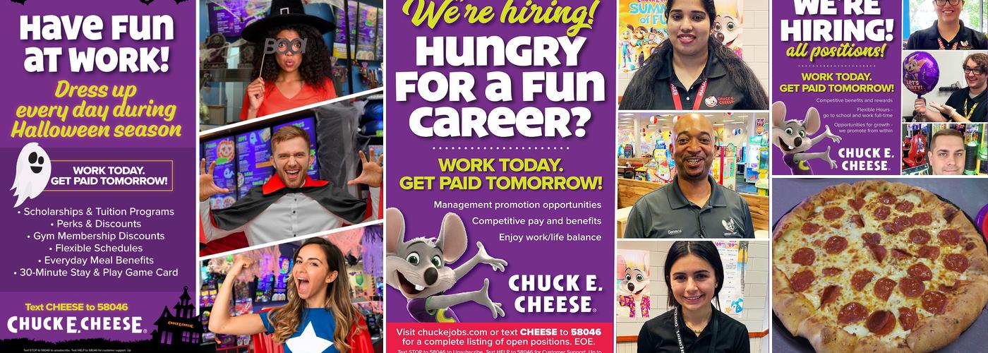 Chuck E. Cheese Menu