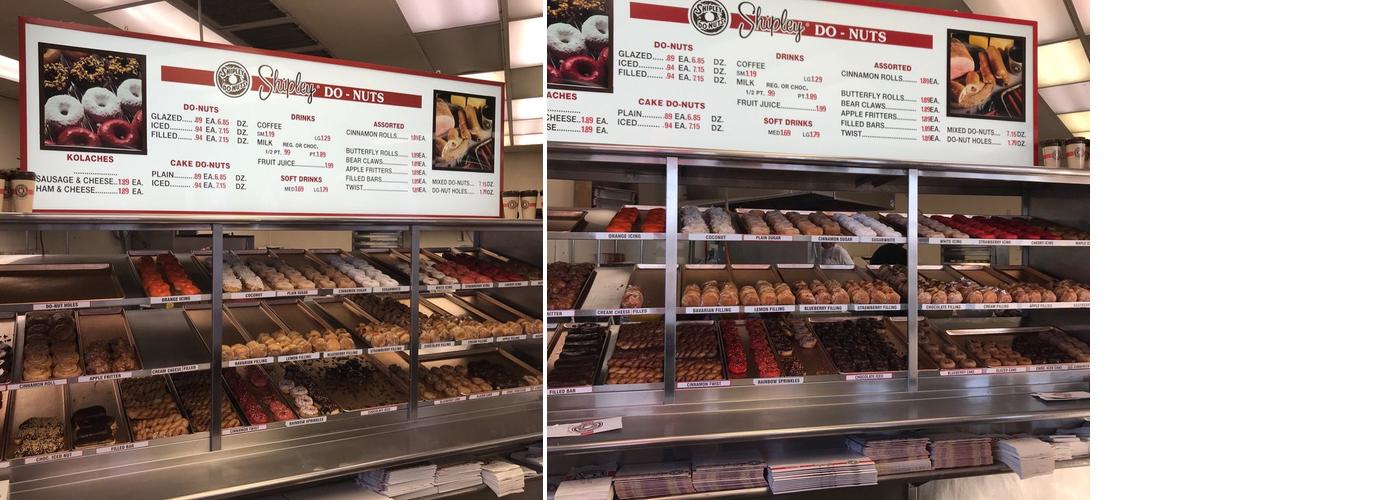 Shipley Do-Nuts Menu