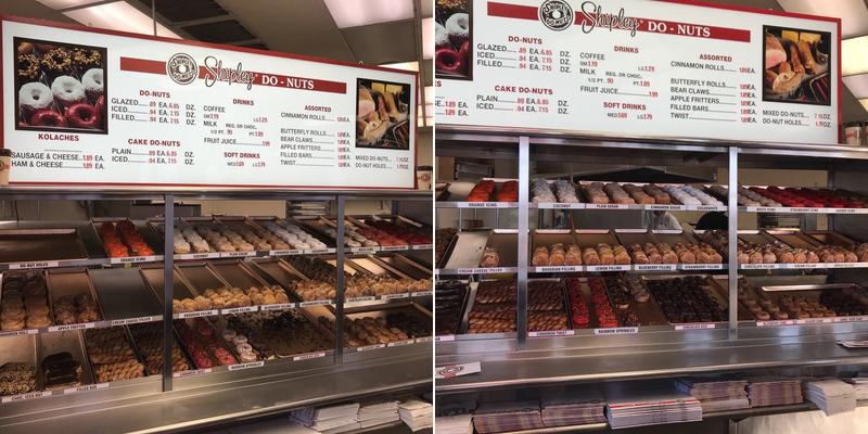 Shipley Do-Nuts Menu
