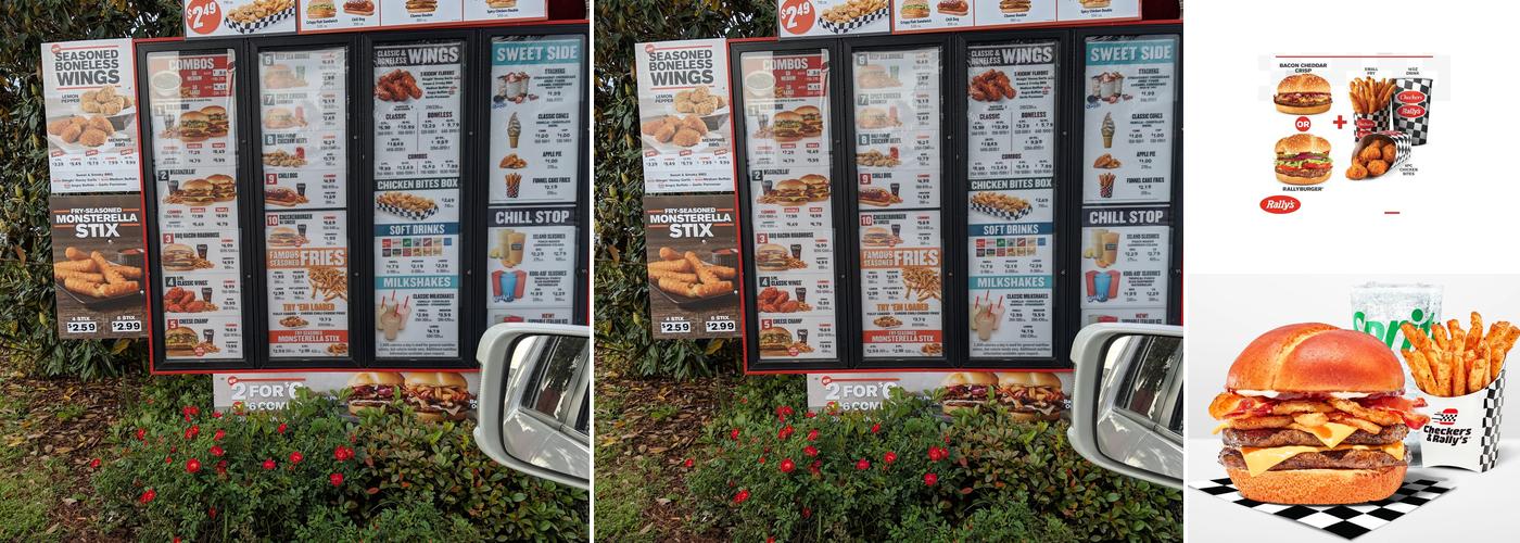 Checkers Menu