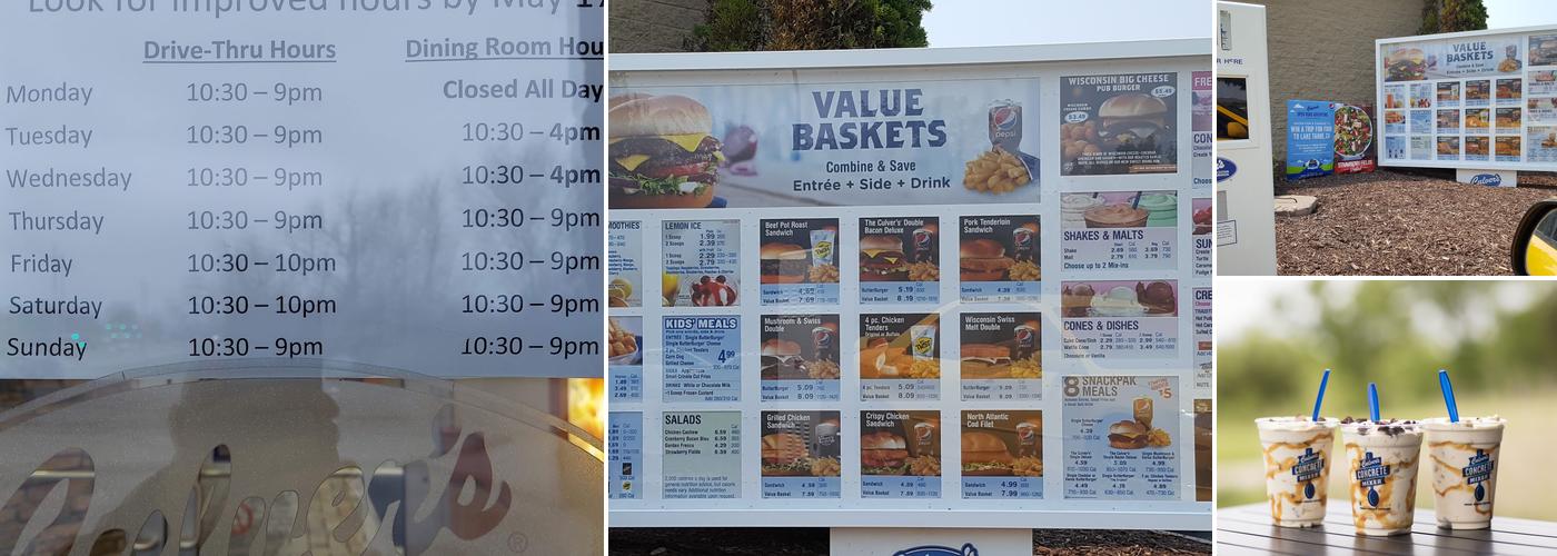 Culver’s Menu