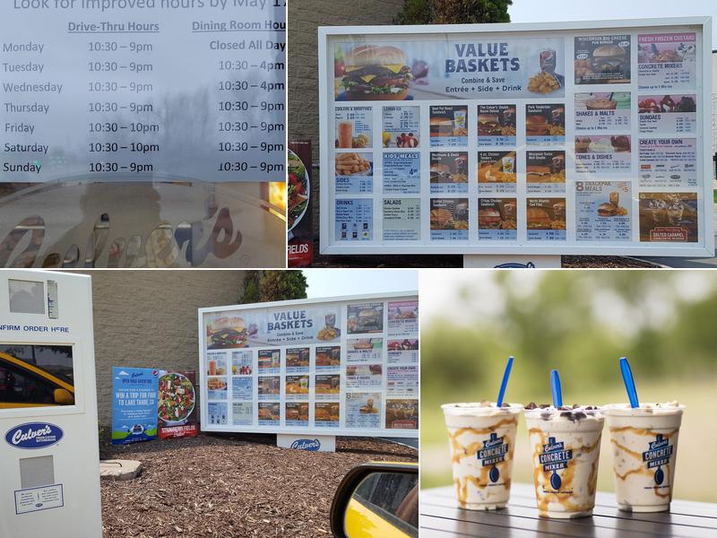 Culver’s Menu