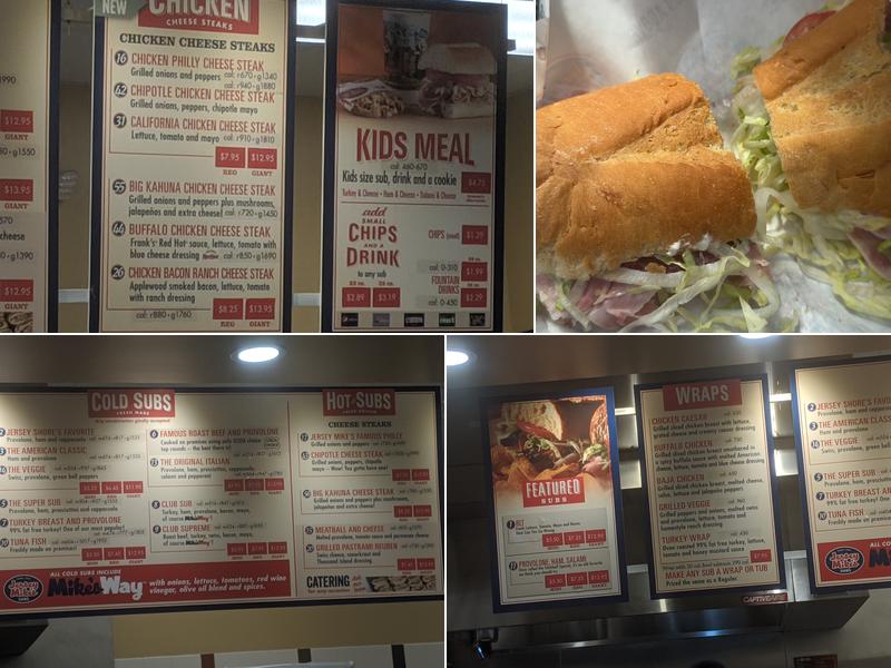 Jersey Mike's Subs Menu