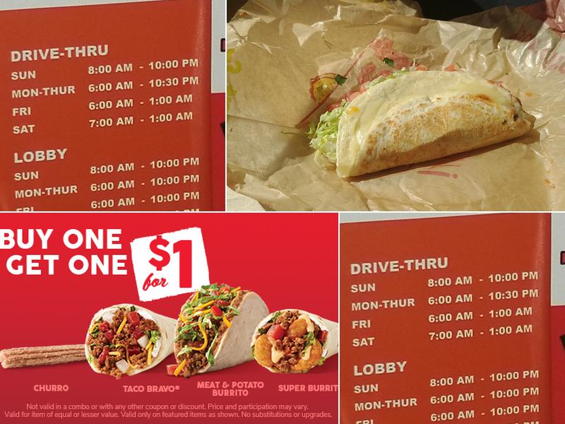 Taco John's Menu