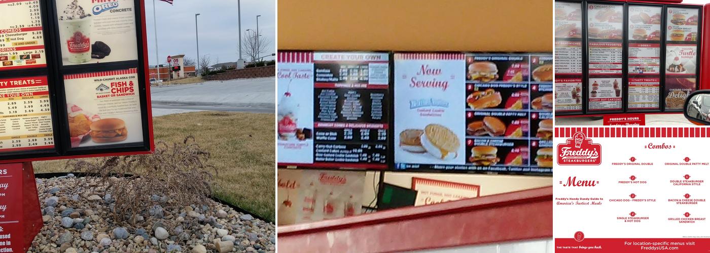 Freddy's Frozen Custard & Steakburgers Menu