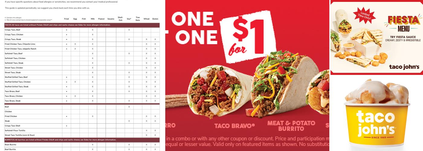 Taco John's Menu