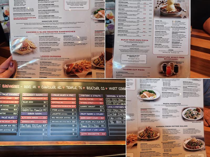 BJ's Restaurant & Brewhouse Menu