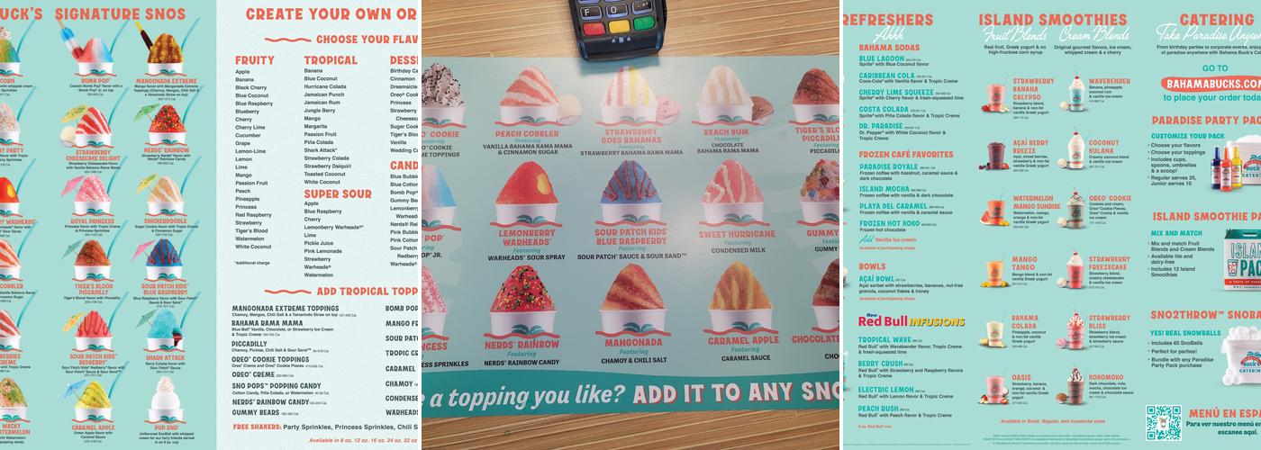 Bahama Buck's - North Las Vegas Menu