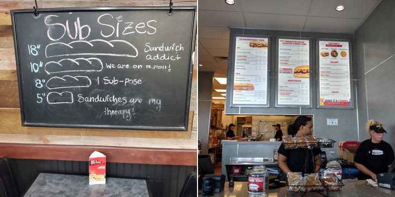 Capriotti's Sandwich Shop Menu