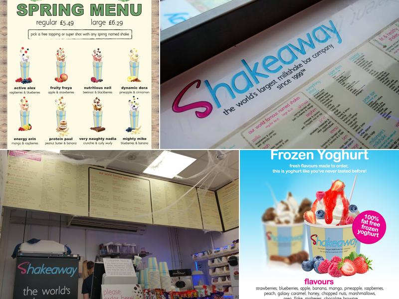 ShakeAway Brighton Menu