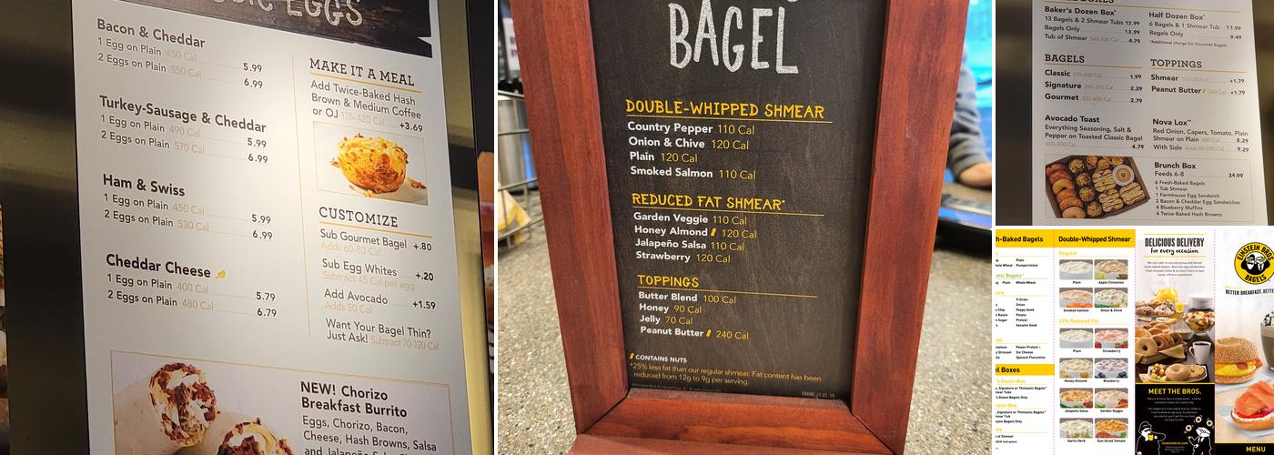 Einstein Bros. Bagels Menu