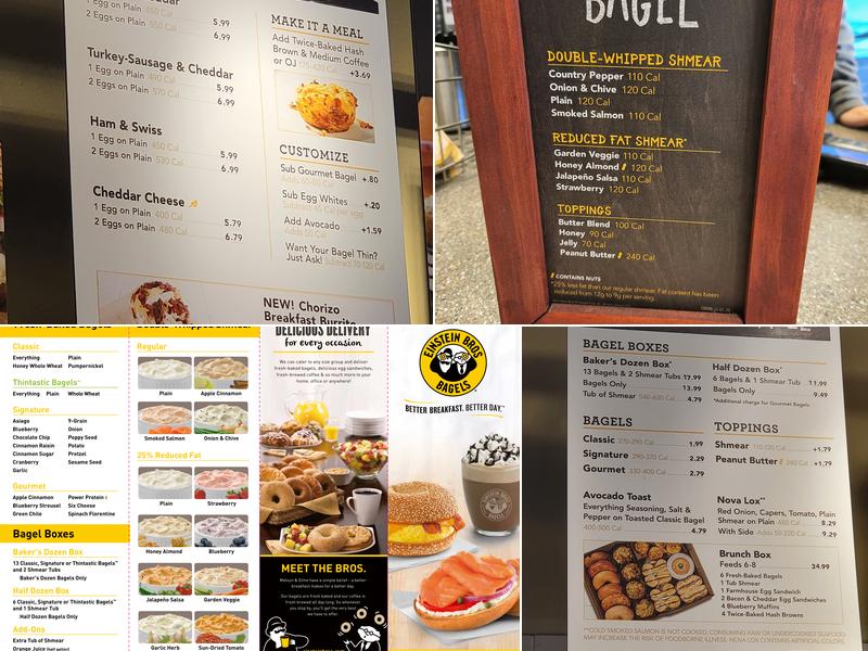 Einstein Bros. Bagels Menu