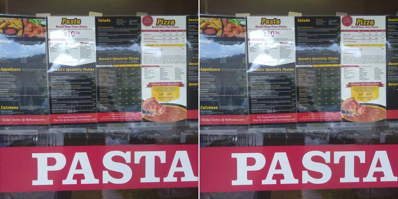 Rosati's Pizza Menu