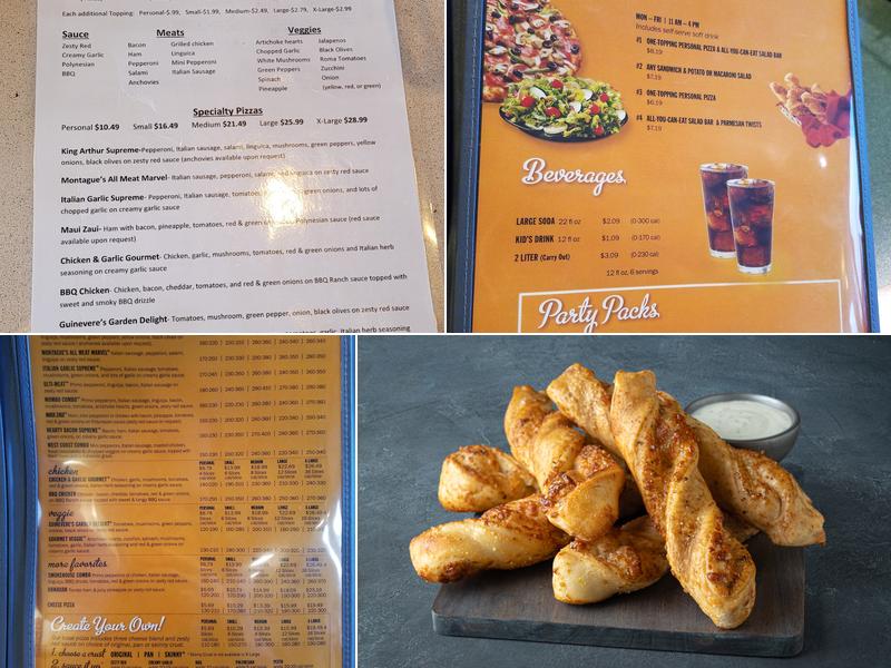 Round Table Pizza Menu