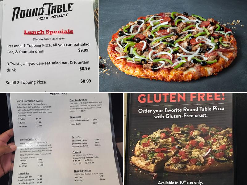 Round Table Pizza Menu