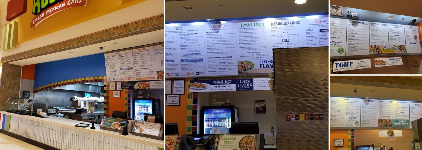 Rubio's Coastal Grill Menu