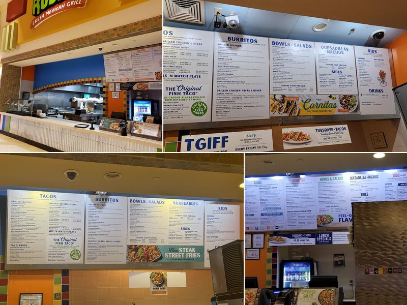 Rubio's Coastal Grill Menu