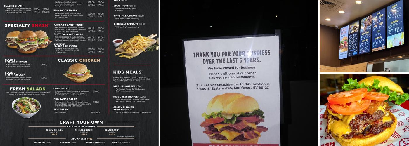 Smashburger Menu
