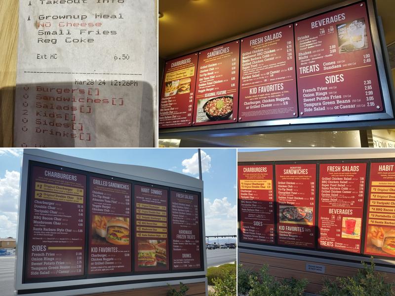Habit Burger & Grill Menu
