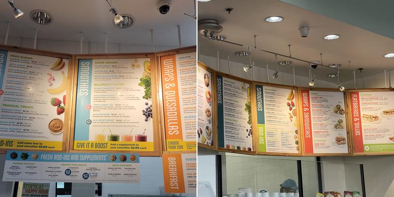 Tropical Smoothie Cafe Menu