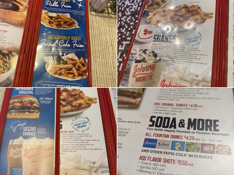 Johnny Rockets Menu