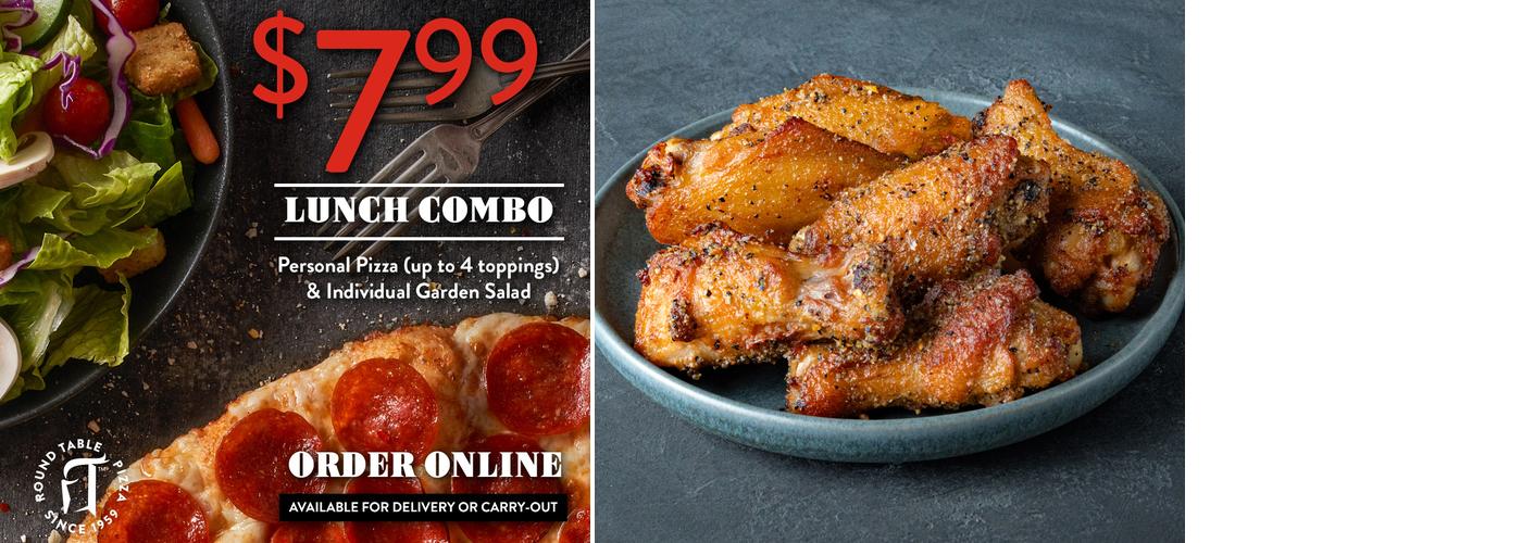 Round Table Pizza Menu