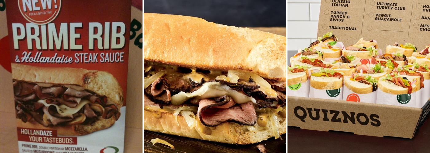 Quiznos Menu