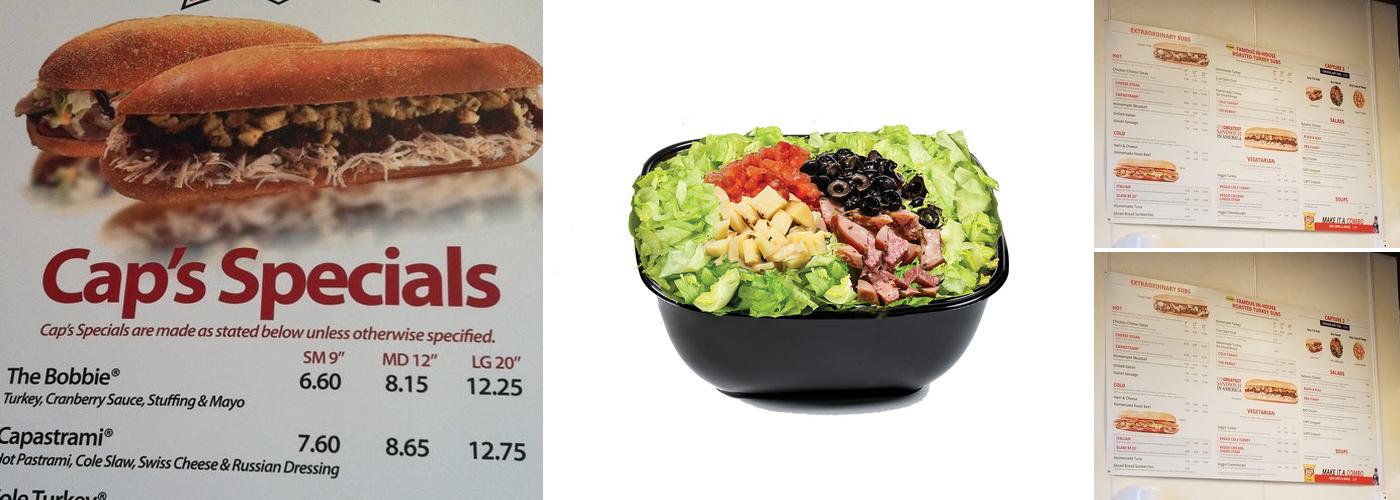 Capriotti's Sandwich Shop Menu