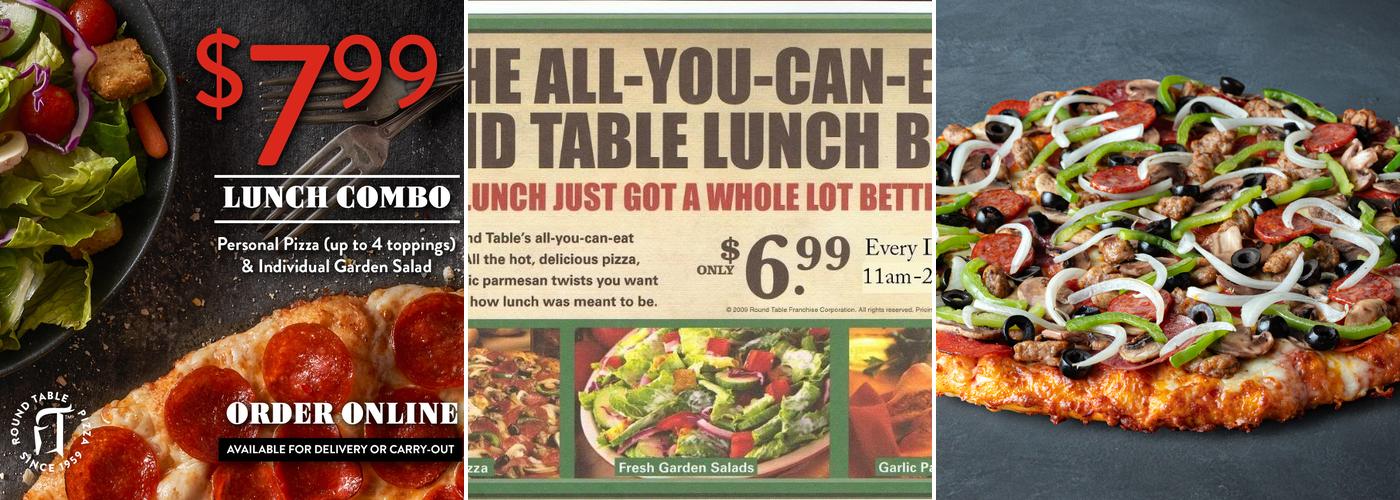 Round Table Pizza Menu