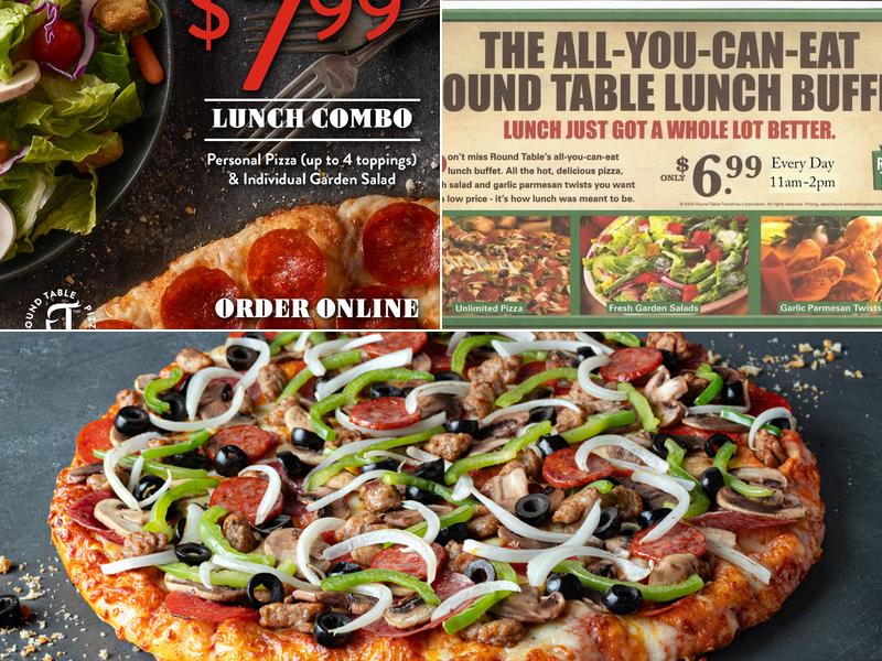 Round Table Pizza Menu