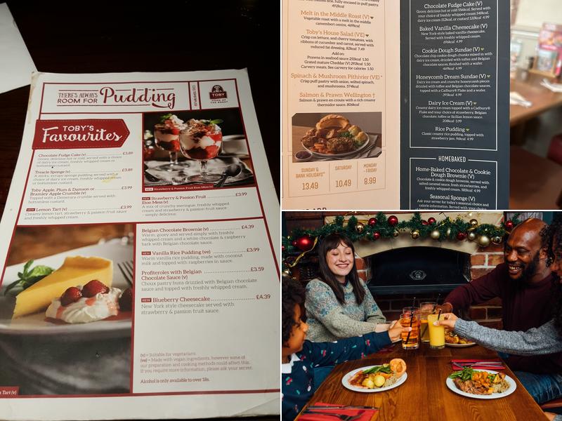 Toby Carvery Barnes Park Menu