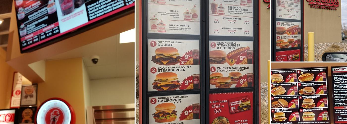 Freddy's Frozen Custard & Steakburgers Menu