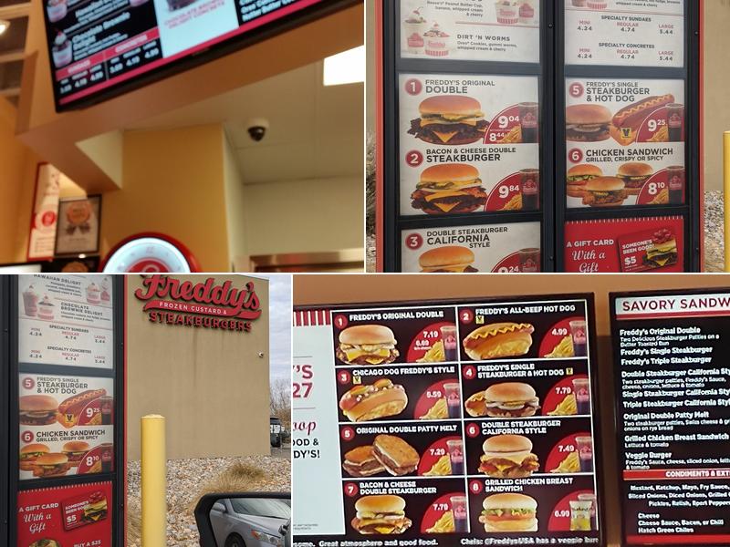 Freddy's Frozen Custard & Steakburgers Menu