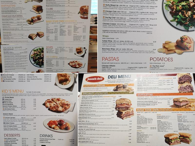 Jason's Deli Menu
