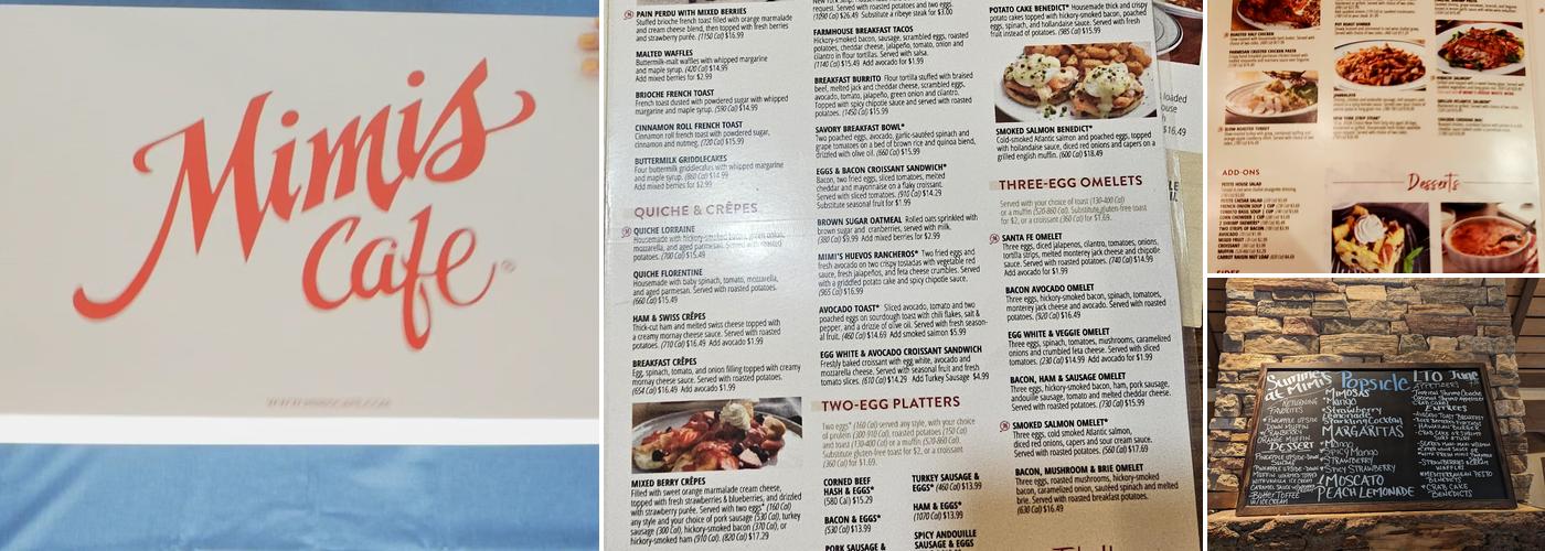 Mimi's Cafe Menu