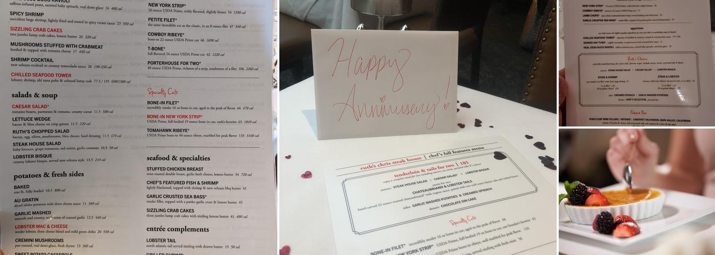 Ruth's Chris Steak House Menu