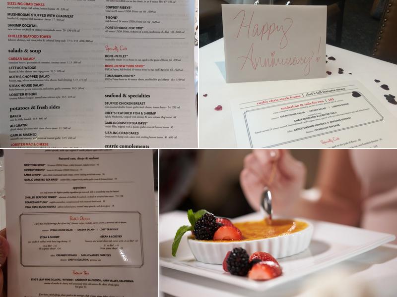 Ruth's Chris Steak House Menu