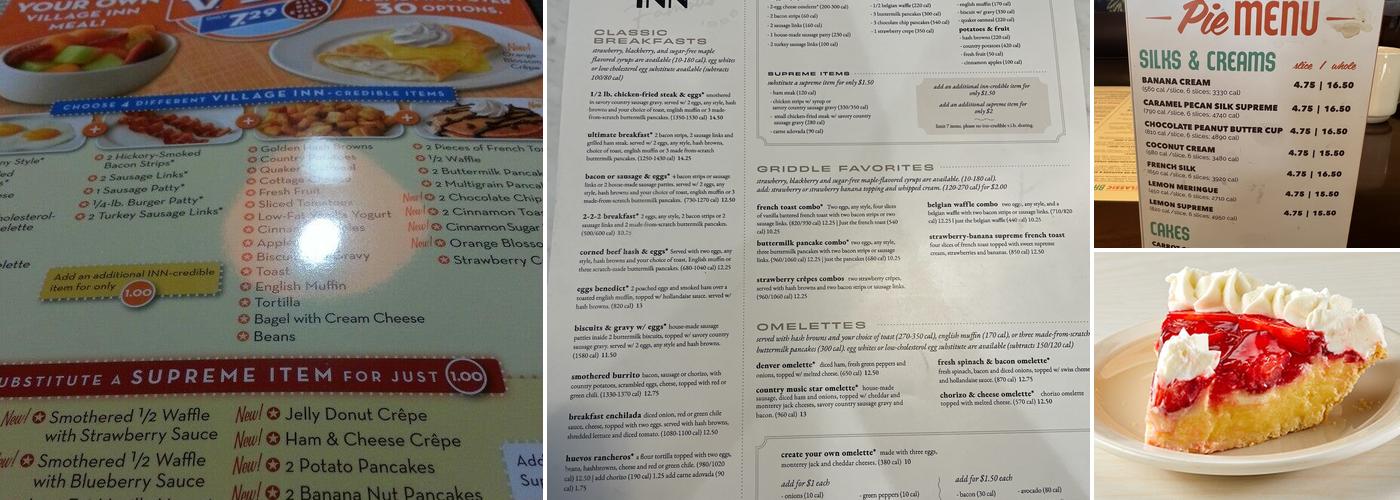 Village Inn Menu