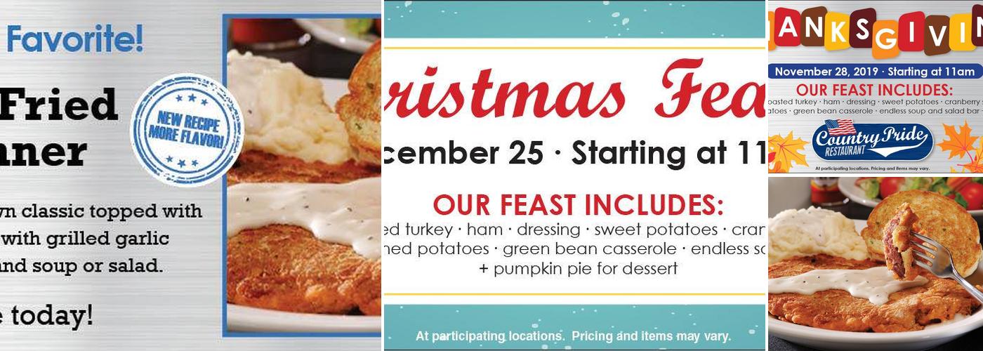 Country Pride Menu