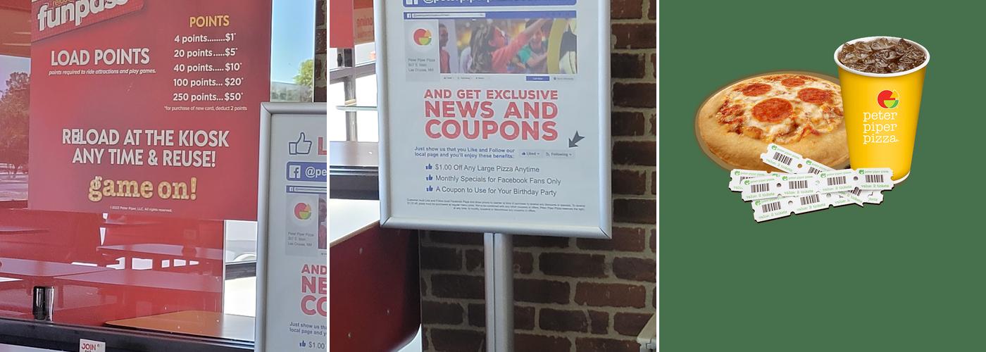 Peter Piper Pizza Menu