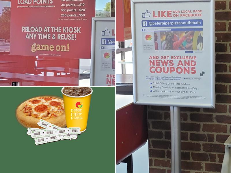 Peter Piper Pizza Menu