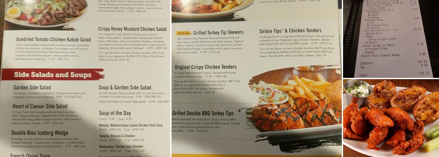 99 Restaurants Menu