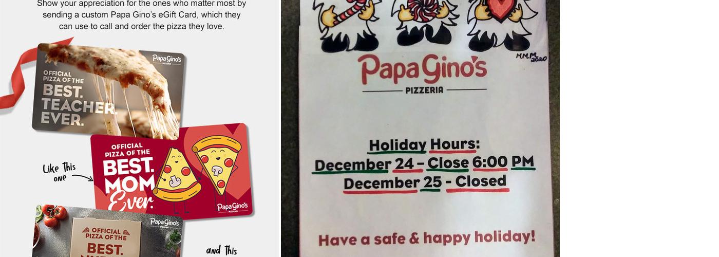 Papa Gino's Menu