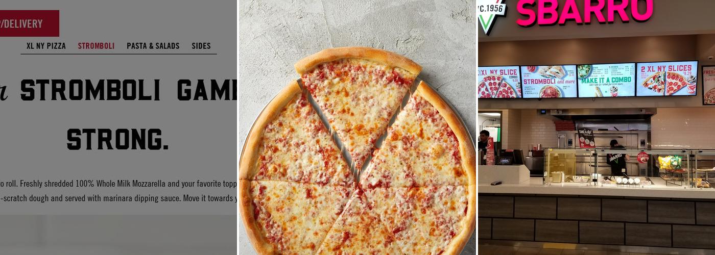 Sbarro Menu