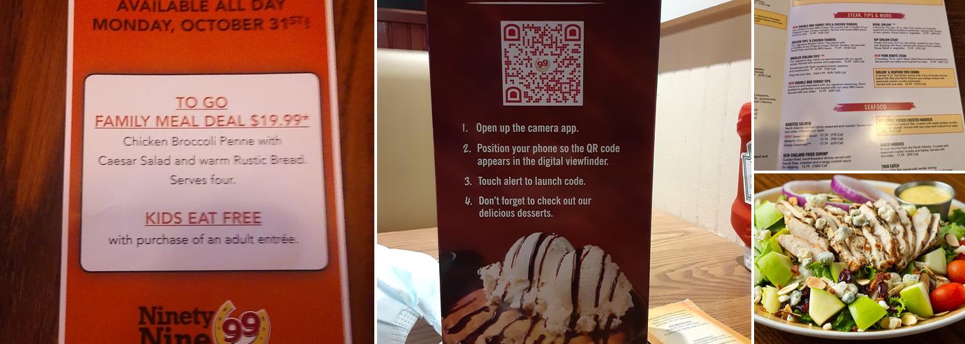 99 Restaurants Menu