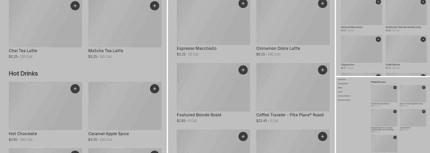 Starbucks Menu